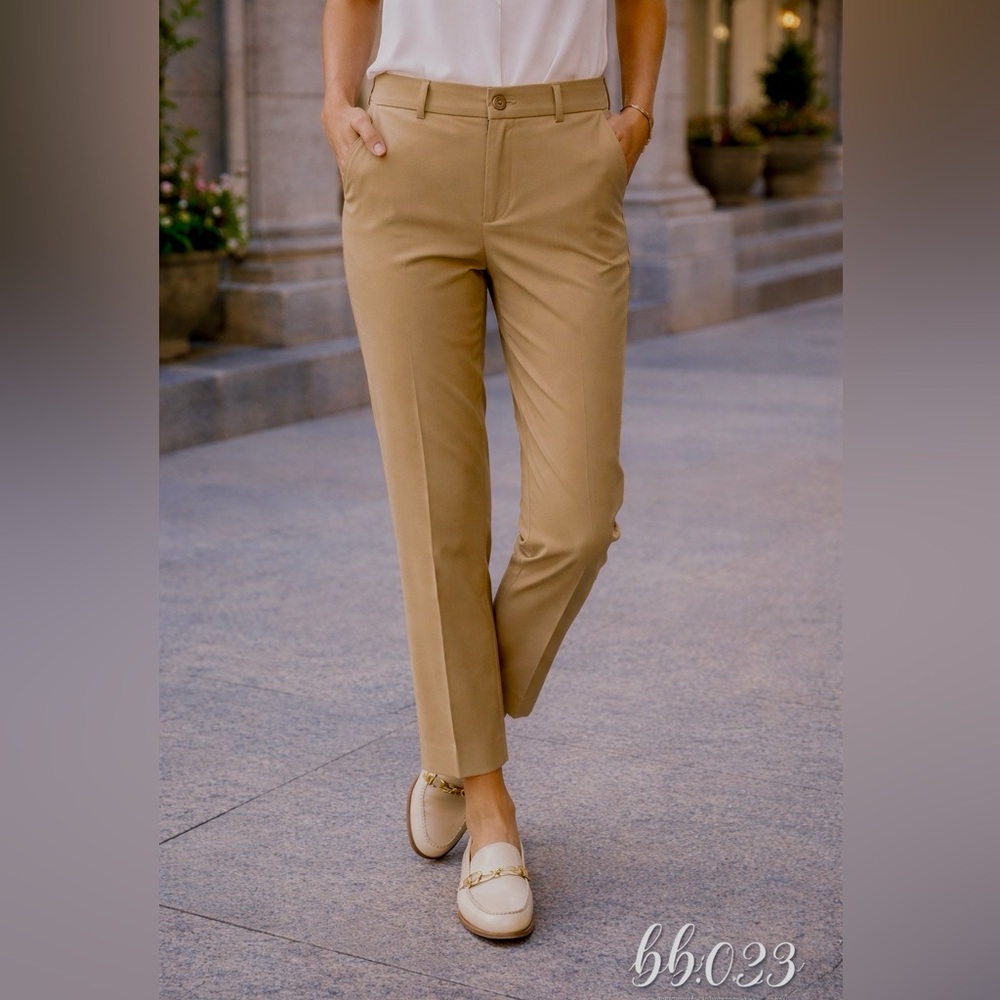 Gina Tricot Chic Tailored Beige Trousers EU36